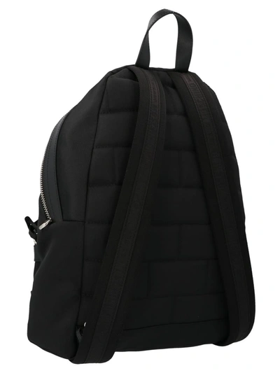 Shop Moschino Logo Backpack In Black