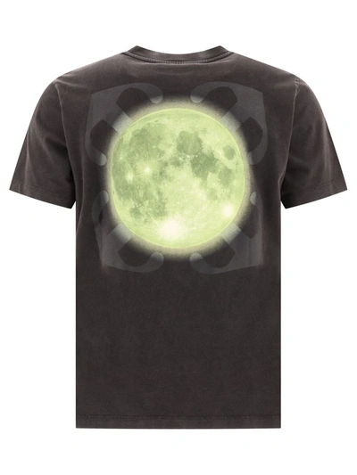 Shop Off-white "super Moon Arrow" T-shirt In Black