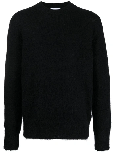 Shop Off-white Wool Blend Sweater In Black