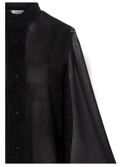Shop Oseree Oséree 'lumière Plumage' Shirt In Black
