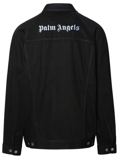 Shop Palm Angels Black Cotton Jacket