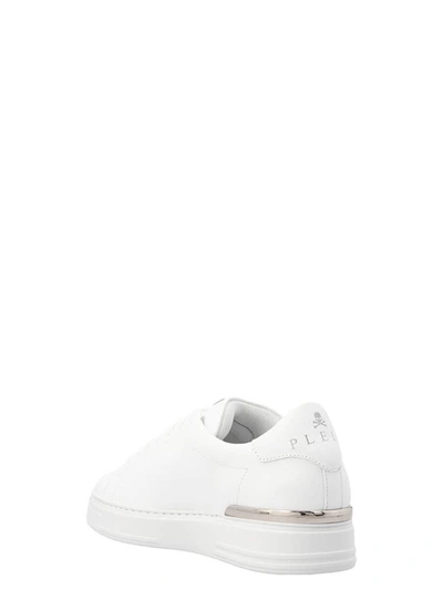 Shop Philipp Plein 'hexagon' Sneakers In White