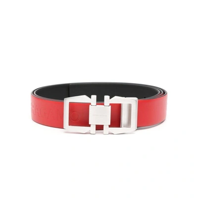 Shop Ferragamo Salvatore  Belts In Red/black