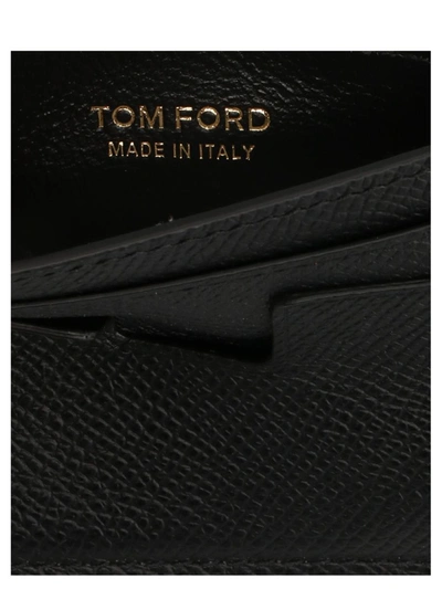Shop Tom Ford Logo Card Holder In Black