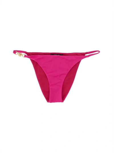 Shop Versace "medusa '95" Bikini Bottom In Fuchsia