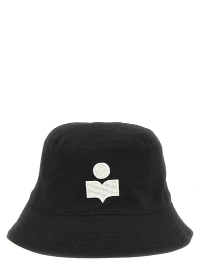Shop Isabel Marant 'haley' Bucket Hat In White/black