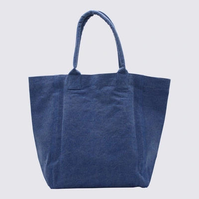 Shop Isabel Marant Blue Canvas Yenky Tote Bag
