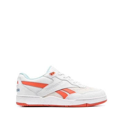 Shop Reebok Sneakers In White/orange