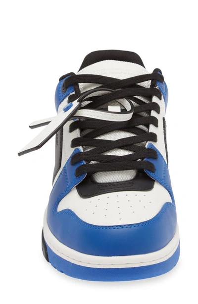 Off-white Leather Out Of Office Sneakers In Navy Blue