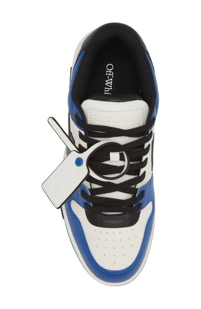 Off-white Leather Out Of Office Sneakers In Navy Blue