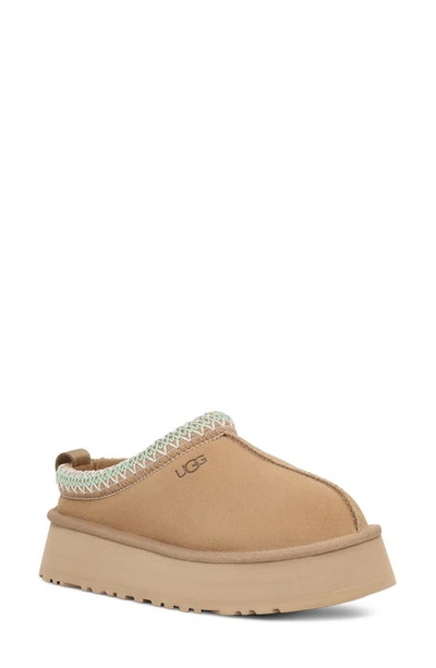 Ugg Sand Slipper With Logo Embroidery In Sand