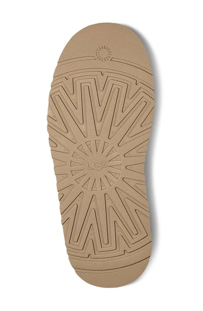 Ugg Sand Slipper With Logo Embroidery In Sand