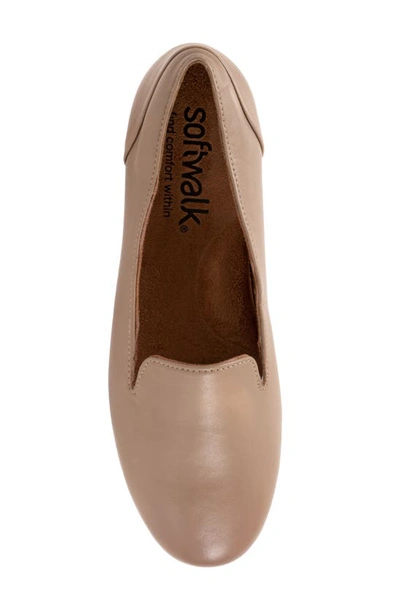 Shop Softwalk Shelby Flat In Taupe