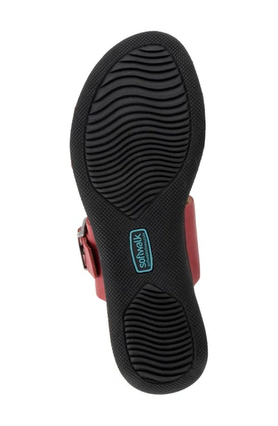 Shop Softwalk ® Toki Slide Sandal In Dark Red