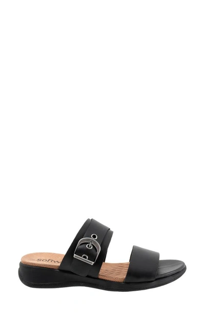 Softwalk Toki Slide Sandal In Black
