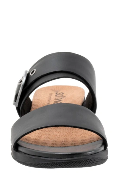 Softwalk Toki Slide Sandal In Black