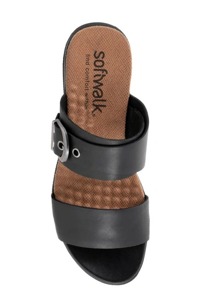 Softwalk Toki Slide Sandal In Black
