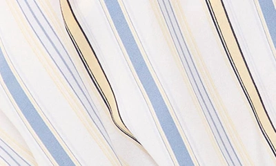 Shop Halogen Stripe Surplice Top In Bright White