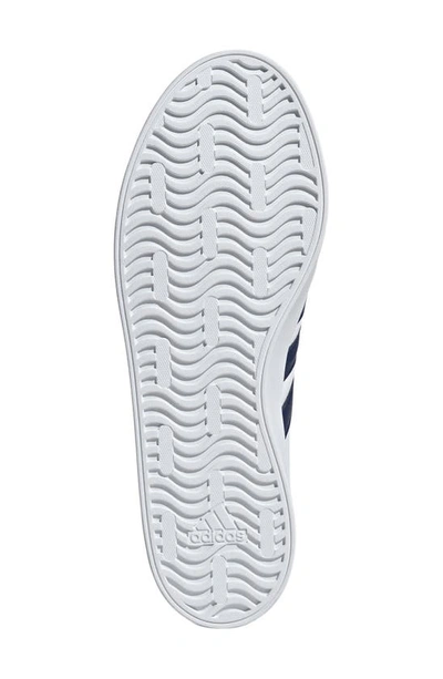 Shop Adidas Originals Vl Court 3.0 Sneaker In White/ Dark Blue/ Scarlet