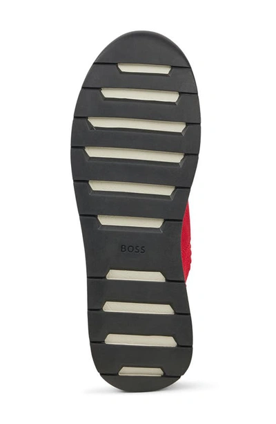 Shop Hugo Boss Titanium Sneaker In Bright Red