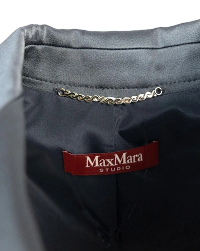Shop Max Mara Studio Jacket In Dark Gray