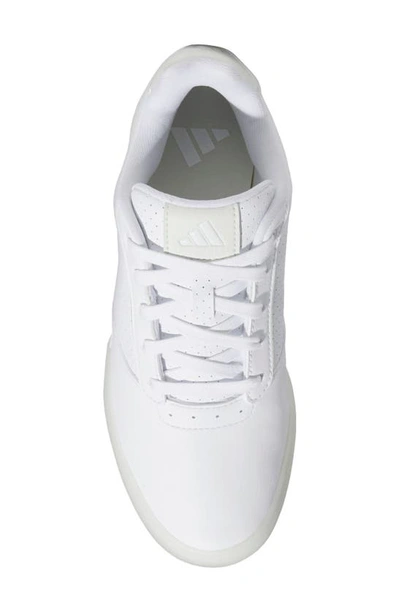 Shop Adidas Golf Retrocross Spikeless Golf Shoe In White/ Crystal Jade