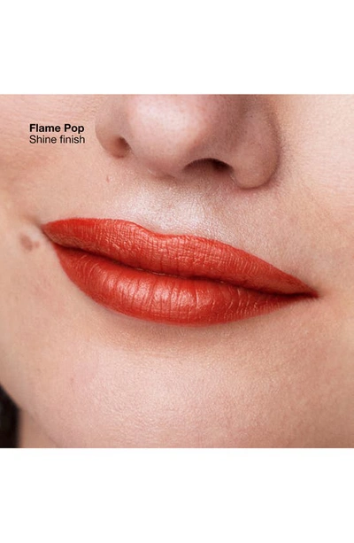 Shop Clinique Pop Longwear Lipstick In Flame Pop/shine