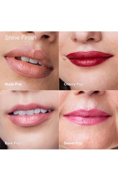 Shop Clinique Pop Longwear Lipstick In Flame Pop/shine