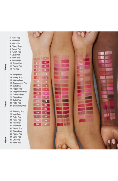 Clinique Pop Longwear Shine Lipstick In Melon Pop/shine