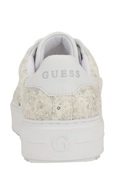 Shop Guess Denesa Platform Sneaker In Ivory