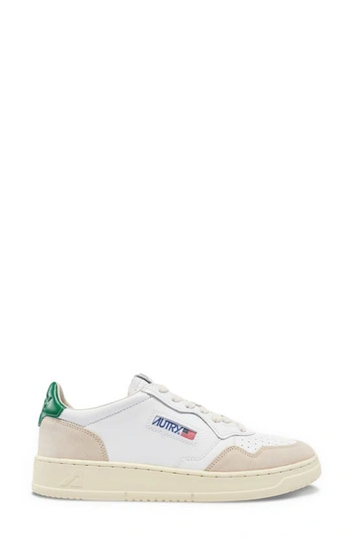 Shop Autry Medalist Low Sneaker In White/ Amazon