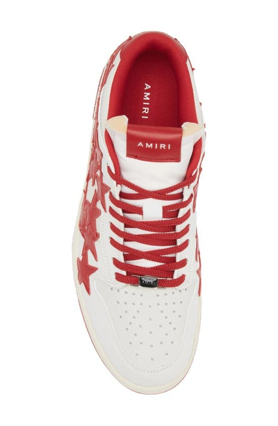 Shop Amiri Stars Low Top Sneaker In Red-red