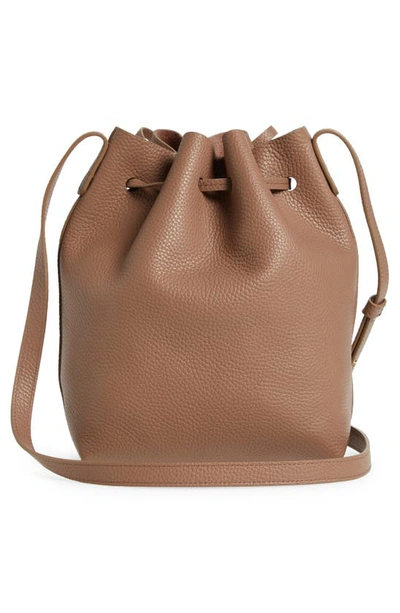 Mansur Gavriel Soft Leather Mini Bucket Bag In Biscotto