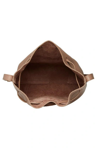 Mansur Gavriel Soft Leather Mini Bucket Bag In Biscotto