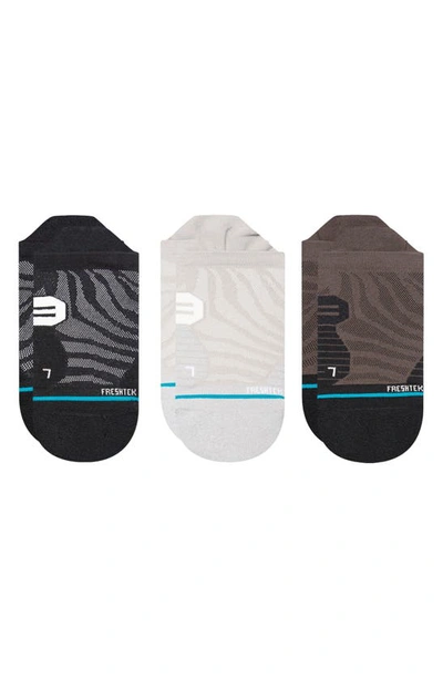 Shop Stance Exotic Assorted 3-pack No-show Socks In Black Multi