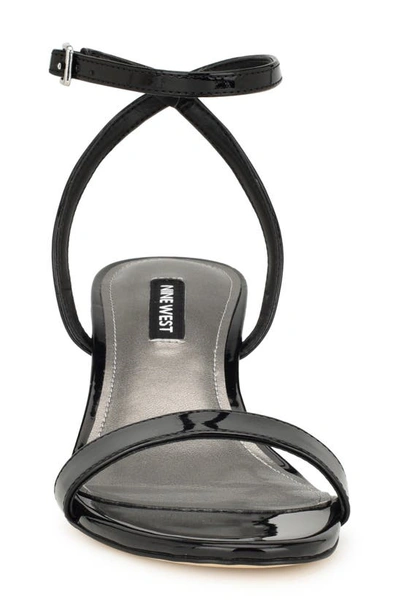 Nine West Allora Ankle Strap Sandal In Black