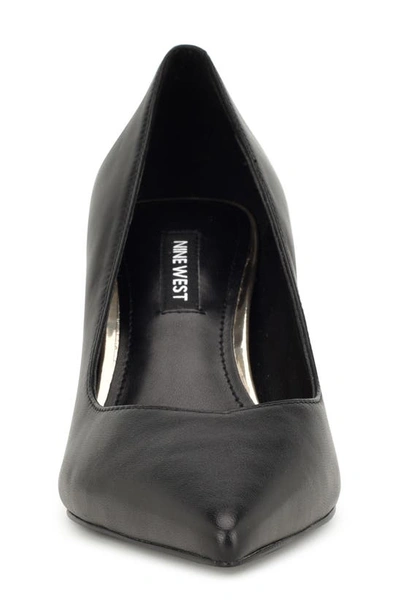 Shop Nine West Ariella Pointed Toe Kitten Heel Pump In Black