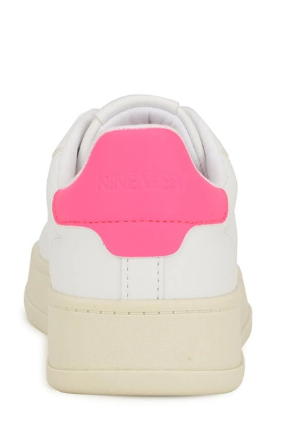 Shop Nine West Dunnit Low Top Sneaker In White