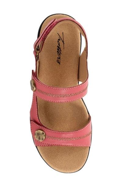 Trotters Romi Stitch Slingback Sandal In Fuchsia