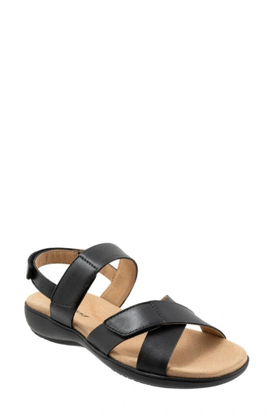 Shop Trotters River Slingback Sandal In Black