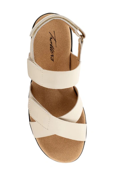 Trotters River Slingback Sandal In Ivory