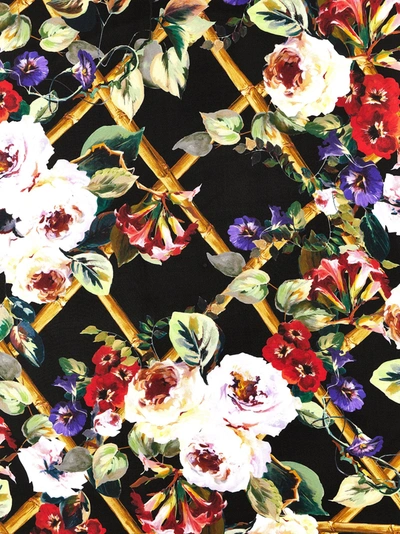 Shop Dolce & Gabbana Floral Print Scarf Scarves, Foulards Multicolor