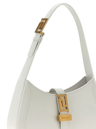 Shop Versace Greca Goddess Shoulder Bags White