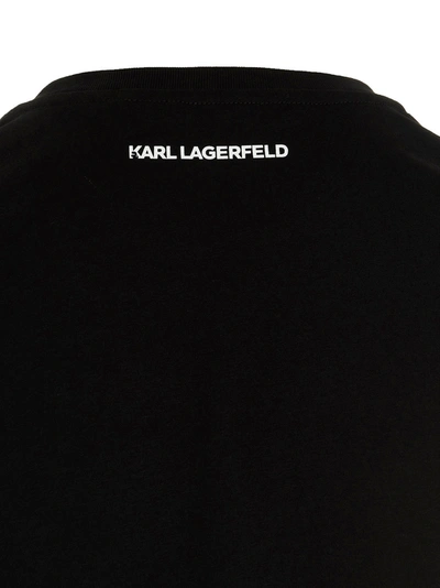 Shop Karl Lagerfeld Ikonik 2.0 Choupette T-shirt Black