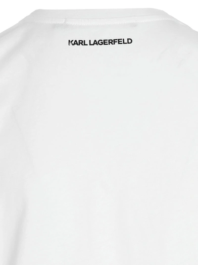 Shop Karl Lagerfeld Ikonik 2.0 Choupette T-shirt White