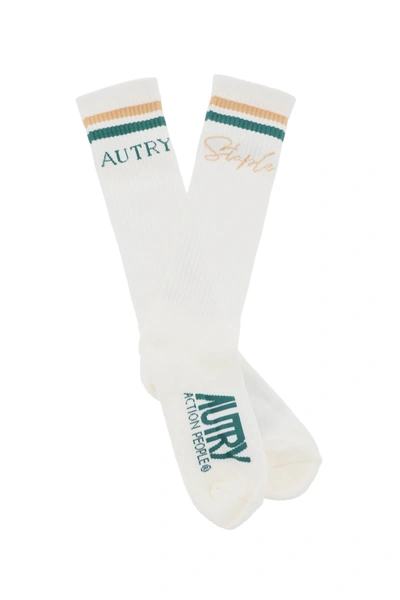 Shop Autry Jeff Staple Logo Socks