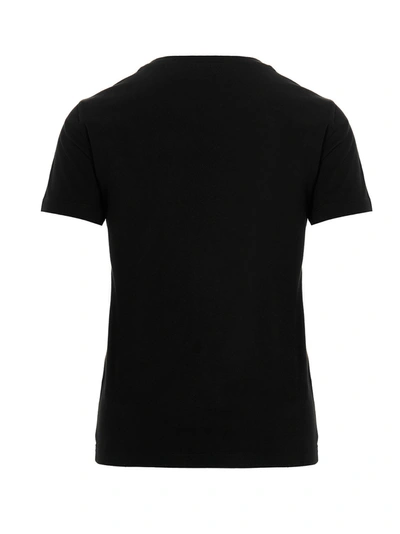Shop Kenzo Logo Embroidery T-shirt Black