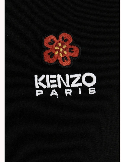 Shop Kenzo Logo Embroidery T-shirt Black