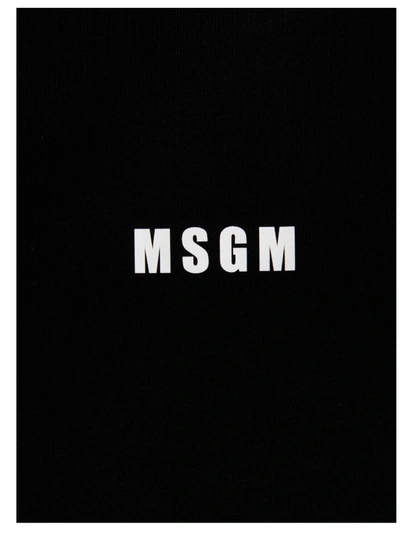Shop Msgm Logo T-shirt Black