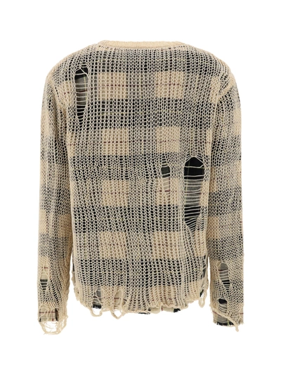 Shop R13 Overlay Distressed Relaxed Cardigan